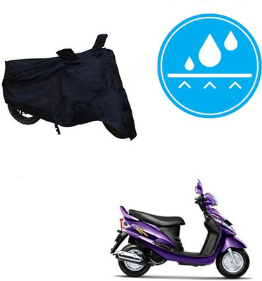 molaba Waterproof Two Wheeler Cover for Mahindra(Rodeo RZ, Black)