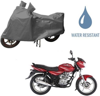 HYBRIDS COLLECTION Waterproof Two Wheeler Cover for Bajaj(Discover 125 DTS-i, Grey)