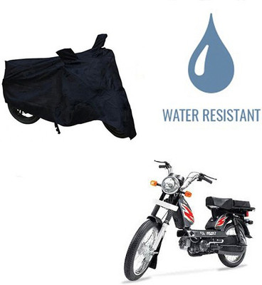 HYBRIDS COLLECTION Waterproof Two Wheeler Cover for TVS(Heavy Duty Super XL, Black)
