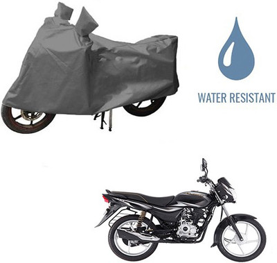 HYBRIDS COLLECTION Waterproof Two Wheeler Cover for Bajaj(Platina 100 DTS-i, Grey)