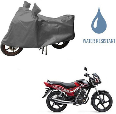 HYBRIDS COLLECTION Waterproof Two Wheeler Cover for TVS(Star City, Grey)