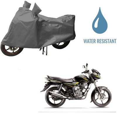 HYBRIDS COLLECTION Waterproof Two Wheeler Cover for Bajaj(Discover 100 DTS-i, Grey)