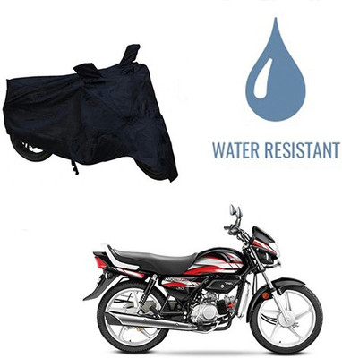 Mdstar Waterproof Two Wheeler Cover for Hero(CD deluxe, Black)