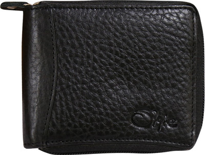 POSHMIER Men Black Artificial Leather Wallet(7 Card Slots)