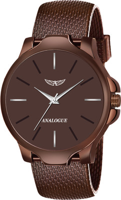 ANALOGUE All Brown Silicon Mesh Strap Series Analog Watch  - For Men