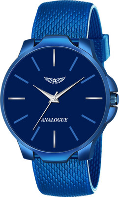 ANALOGUE All Blue Silicon Mesh Strap Boys Series Analog Watch  - For Men