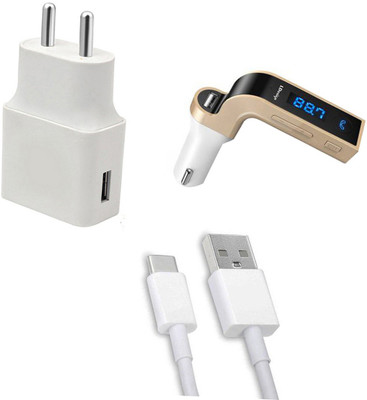 DAKRON Wall Charger Accessory Combo for LG W31(Multicolor)