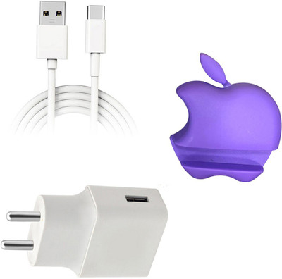 DAKRON Wall Charger Accessory Combo for OPPO A33 2020(White)