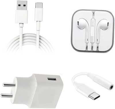 DAKRON Wall Charger Accessory Combo for Google Pixel 4A(White)