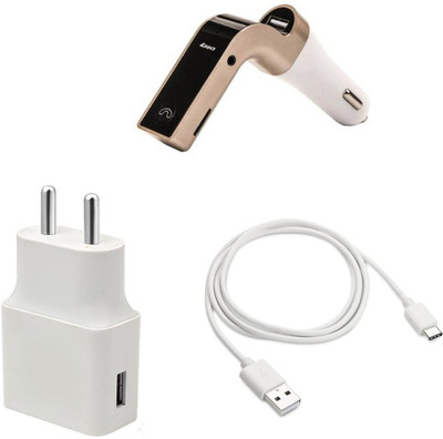 DAKRON Wall Charger Accessory Combo for Samsung Galaxy M31(White)