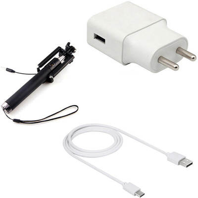 DAKRON Wall Charger Accessory Combo for Huawei P40 lite(White)