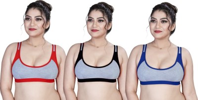 DRAXSTAR DRX Women Sports Non Padded Bra(Multicolor)