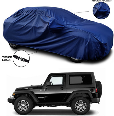 ANTHUB Car Cover For Mahindra Thar (With Mirror Pockets)(Blue)