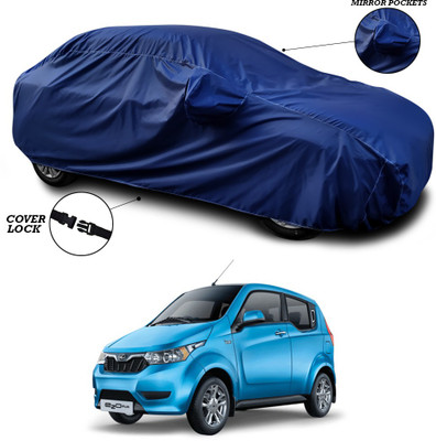 ANTHUB Car Cover For Mahindra E-KUV100 (With Mirror Pockets)(Blue)