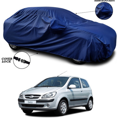ANTHUB Car Cover For Hyundai Getz (With Mirror Pockets)(Blue)