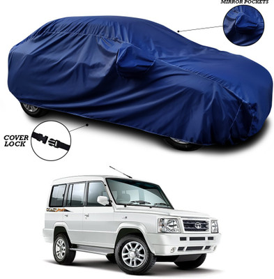 SEBONGO Car Cover For Tata Sumo (With Mirror Pockets)(Blue)