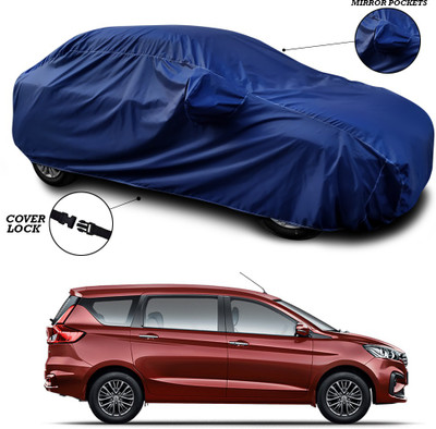 SEBONGO Car Cover For Maruti Suzuki Ertiga (With Mirror Pockets)(Blue)