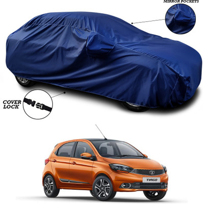 ANTHUB Car Cover For Tata Tiago (With Mirror Pockets)(Blue)