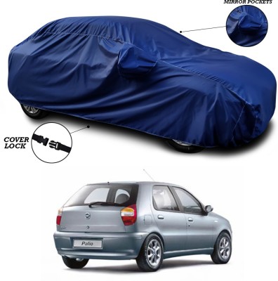 ANTHUB Car Cover For Fiat Palio NV (With Mirror Pockets)(Blue)