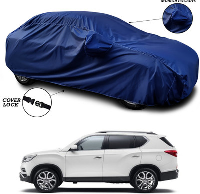 ANTHUB Car Cover For Mahindra XUV400 (With Mirror Pockets)(Blue)