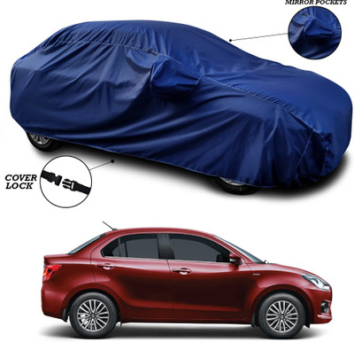 ANTHUB Car Cover For Maruti Suzuki Dzire (With Mirror Pockets)(Blue)