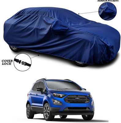 ANTHUB Car Cover For Ford Ecosport (With Mirror Pockets)(Blue)