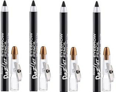 Eyetex Dazller EYEBROW PENCIL PACK OF 4 6 g(BLACK)