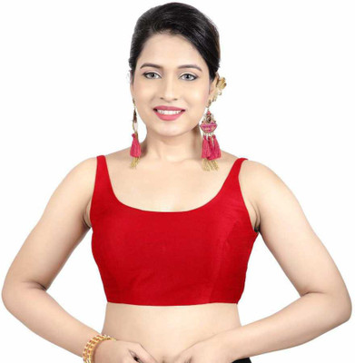 NplashFashion Silk Blend Solid Blouse Material