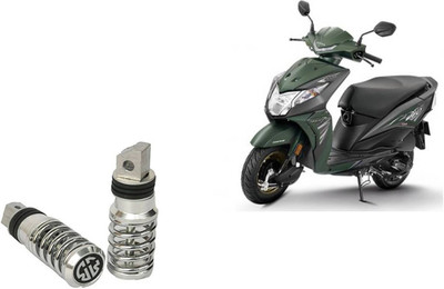 Buras SPRING FOOTREST SILVER Foot Rest(Silver, Black)