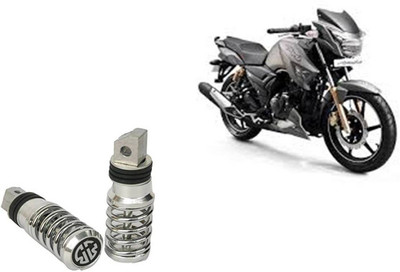 Buras NEW APACHE BIKE SPRING FOOTREST SILVER Foot Rest(Silver)