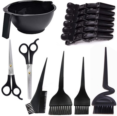 MGP FASHION Home And Professional Beauty Makeup Hair Grooming Cutting Parlour Barber Salon Easy Grip for Men Women Kids All Purpose Scissors Hairdressing Hair Color Dye Brushes, Bowl For Hair Color, Hair Bleach, Hair Dye, Salon Hair Clips Grip Sectioning, Keratin Hair Spa, Hair Treatment Kit Combo T