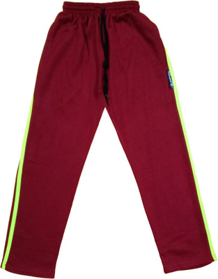 KAVYA Track Pant For Boys(Maroon, Pack of 1)