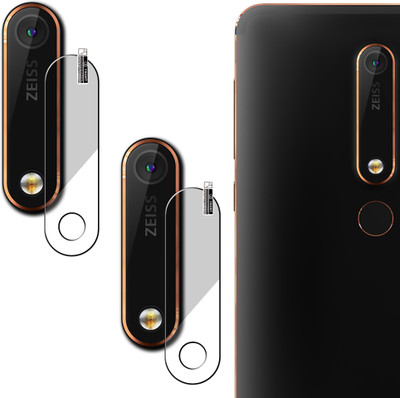 MOBIHOUSE Back Camera Lens Glass Protector for Nokia 6.1(Pack of: 2)
