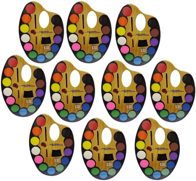 TRISHRA Water Color + Artist Paint Brush + Gift Wrap + Thank You Card - Set of 10(Set of 10, Multicolor)