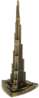 VR Creatives Burj Khalifa Metal Paper Weights  with Antique(Set Of 1, golden)