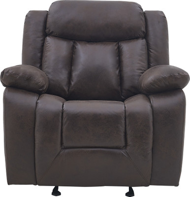 Flipkart Perfect Homes Leatherette Manual Rocker Recliner(Finish Color - Brown, Pre-assembled)