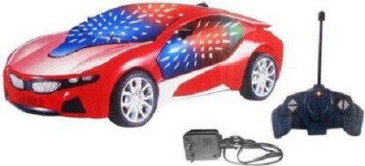 kdsn Chargeable 3D Remote Control Lightning Famous Ahfort Toy Car (Red)(Red)