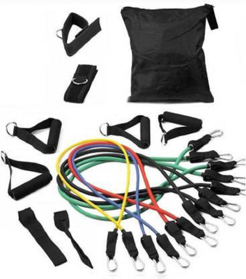 BADSHAH AND KHALIFA Home Gym Exercise Variable Resistance Band 5-level Latex Tubes Resistance Tube Resistance Tube(Multicolor)