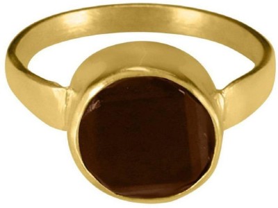 Jaipur Gemstone Gold Plated Ruby/Manik Ring With Natural Manik stone Stone Ruby Gold Plated Ring