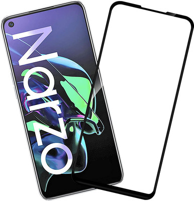 slaky Edge To Edge Tempered Glass for Realme Narzo 30 5G(Pack of 1)