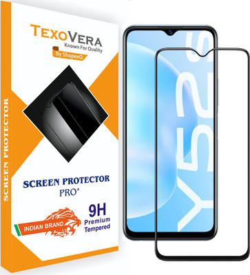 TexoVera Edge To Edge Tempered Glass for Vivo Y52s With Installation kit(Pack of 1)