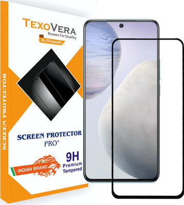 TexoVera Edge To Edge Tempered Glass for Vivo X60 With Installation kit(Pack of 1)