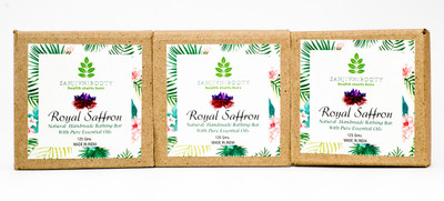 sanjivnibooty ROYAL SAFFRON HAND MADE SOAP PACK OF 3(3 x 125 g)