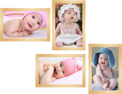 ARNY 45.72 cm cute smiling baby combo poster set of_04 Self Adhesive Sticker(Pack of 4)