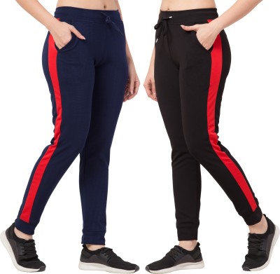 Bluecon Self Design Women Multicolor Track Pants