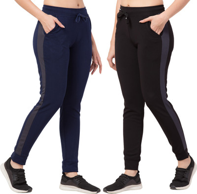 Bluecon Self Design Women Multicolor Track Pants
