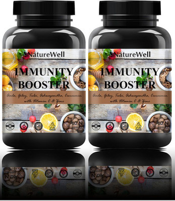 Naturewell Immunity+ Capsule, Immunity Booster Capsule (120 capsule)Pro(2 x 60 No)