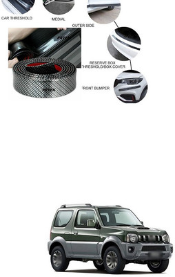 PECUNIA Car Sticker Carbon Fiber Rubber Door Entry Guards Scratch Cover Protector Paint Threshold Guard,Car Bumper Door Guard/Rear Bumper Guard Scratch Scratch Protection Strip X136 Door Sill Plate