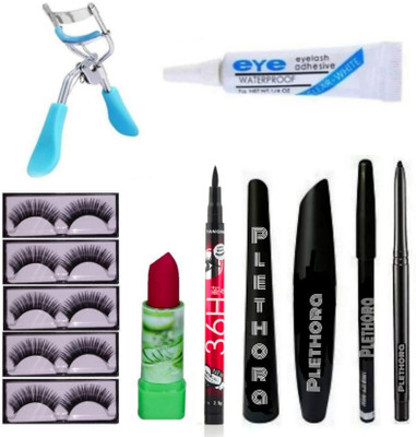Plethora Eyeliner, Mascara, Eyebrow Pencil,(9 Items in the set)