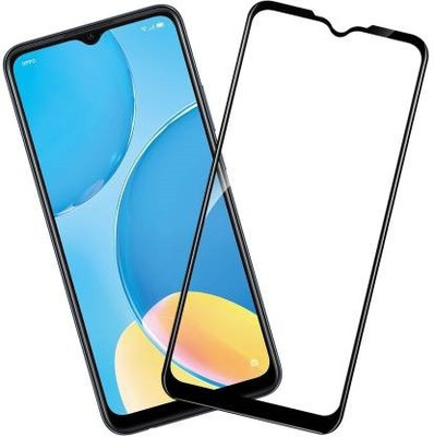LIKEDESIGN Edge To Edge Tempered Glass for Oppo A15s(Pack of 1)